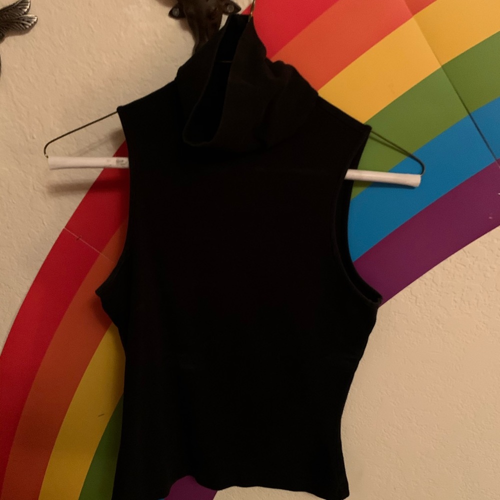 Express sleeveless turtleneck.